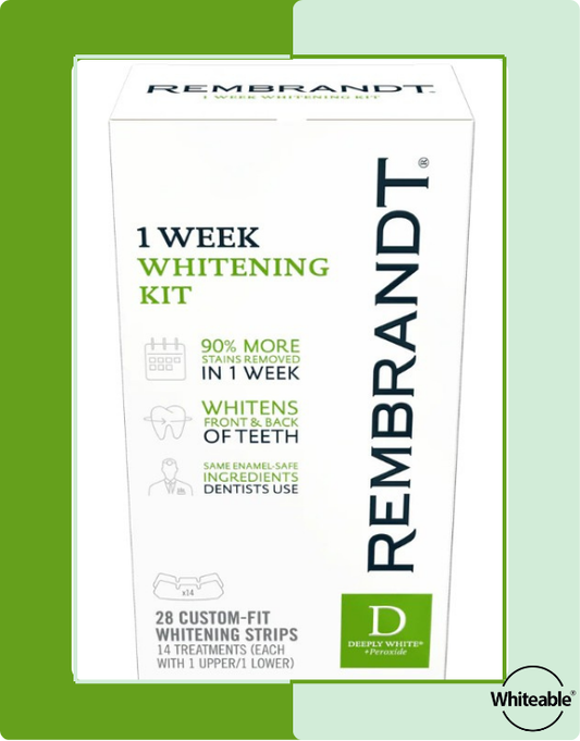 Rembrandt® Deeply White® +Peroxide teeth whitening